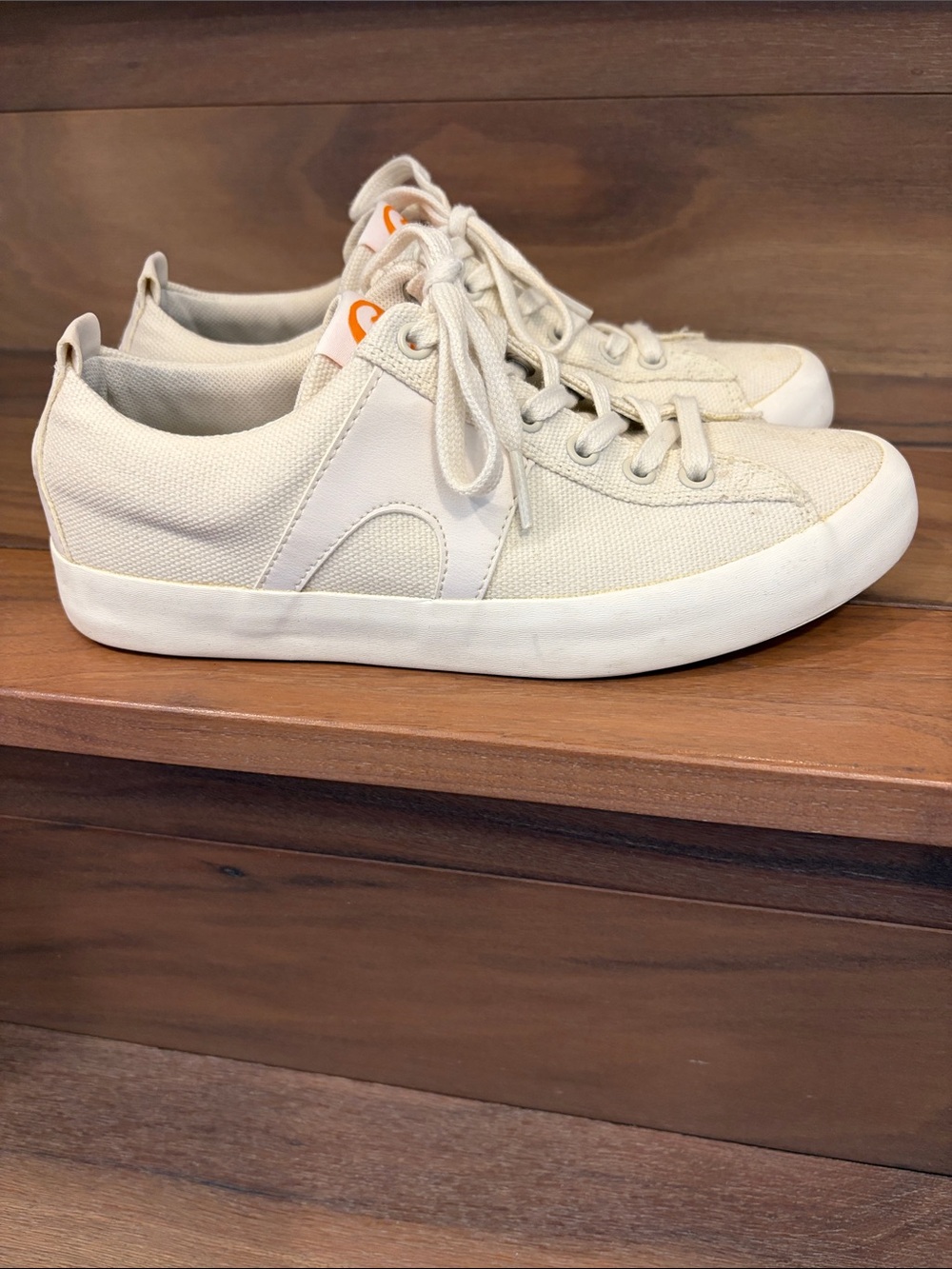 Camper Casual Low-Top Sneakers in Off-White/Cream